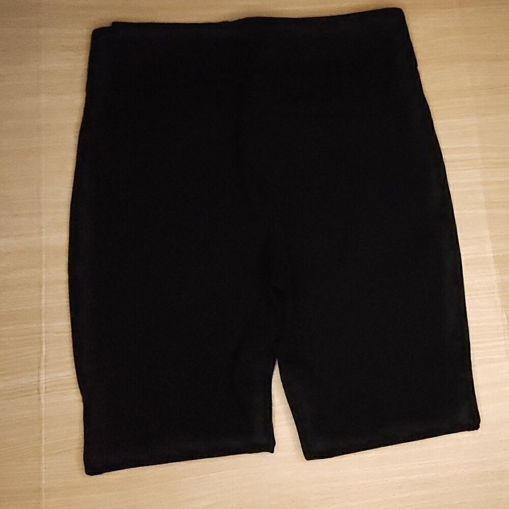 Dalia Black Elastic Waist Ponte Pants Small